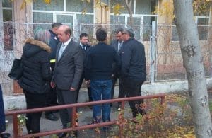 Tavanul unei școli s-a prăbușit