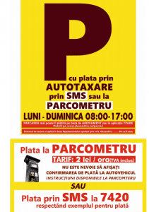 Sistem de plată a locurilor de parcare