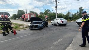 Tânără rănită într-un accident rutier