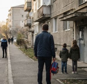 Bărbat reținut după ce nu și-ar fi înapoiat copiii la termenul stabilit de instanță